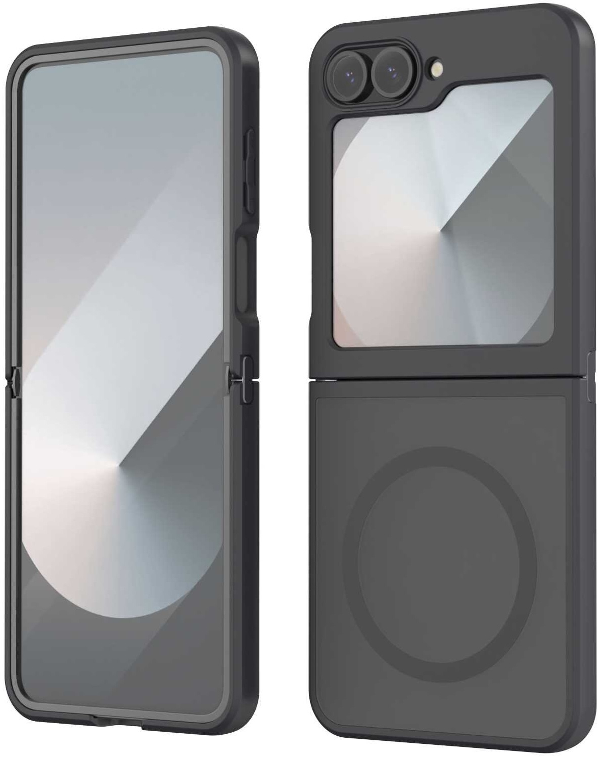 Θήκη Samsung Galaxy Z Flip6 - Spacecase Hybrid MagSafe Σκληρή Ημιδιάφανη με MagSafe - Black