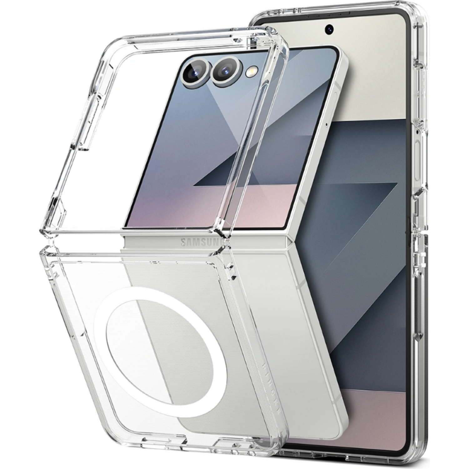 Θήκη Samsung Galaxy Z Flip7 Ringke Fusion Magnetic Ανθεκτική με MagSafe Clear