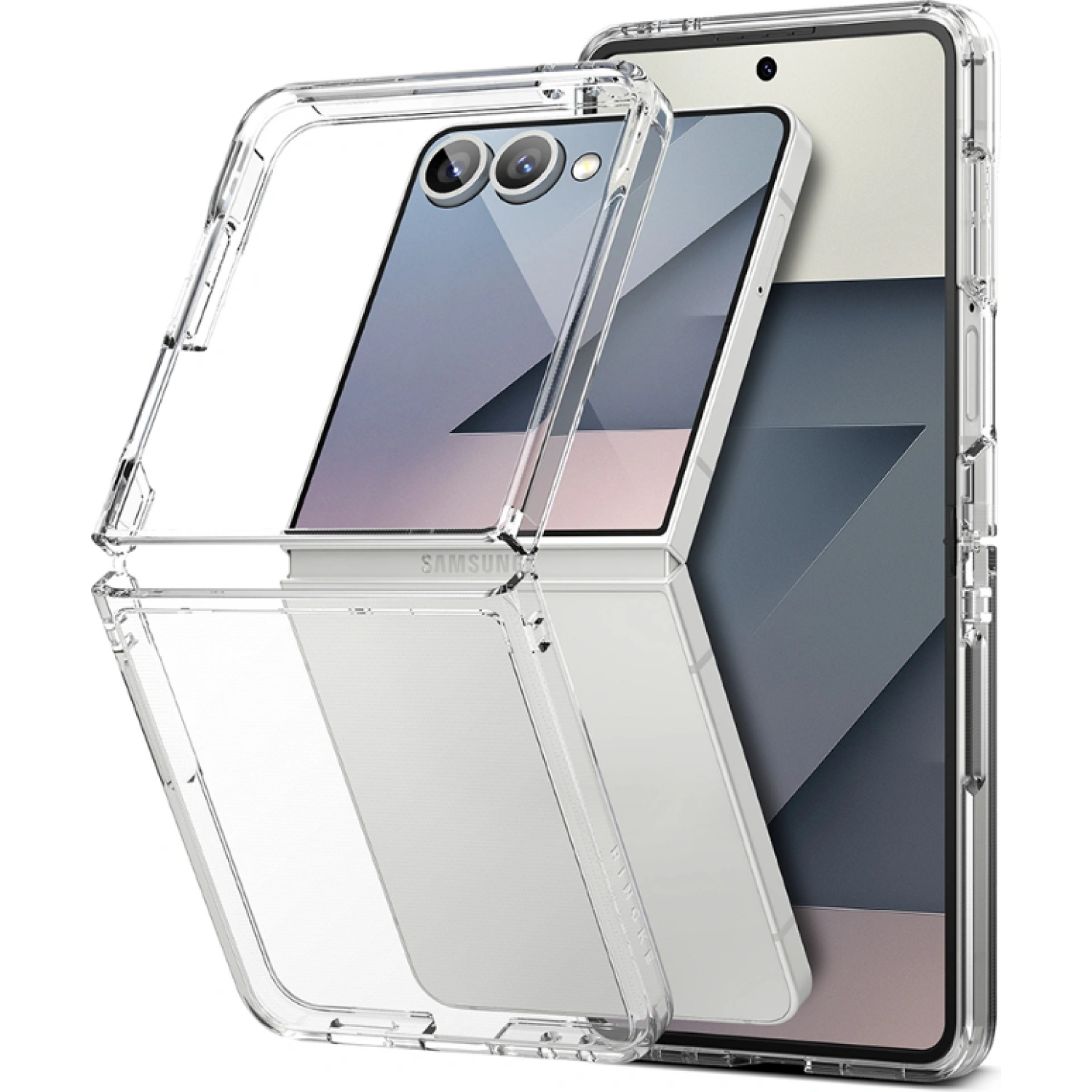Θήκη Samsung Galaxy Z Flip7 Ringke Fusion Σκληρή Ανθεκτική Διάφανη με TPU Bumper Clear
