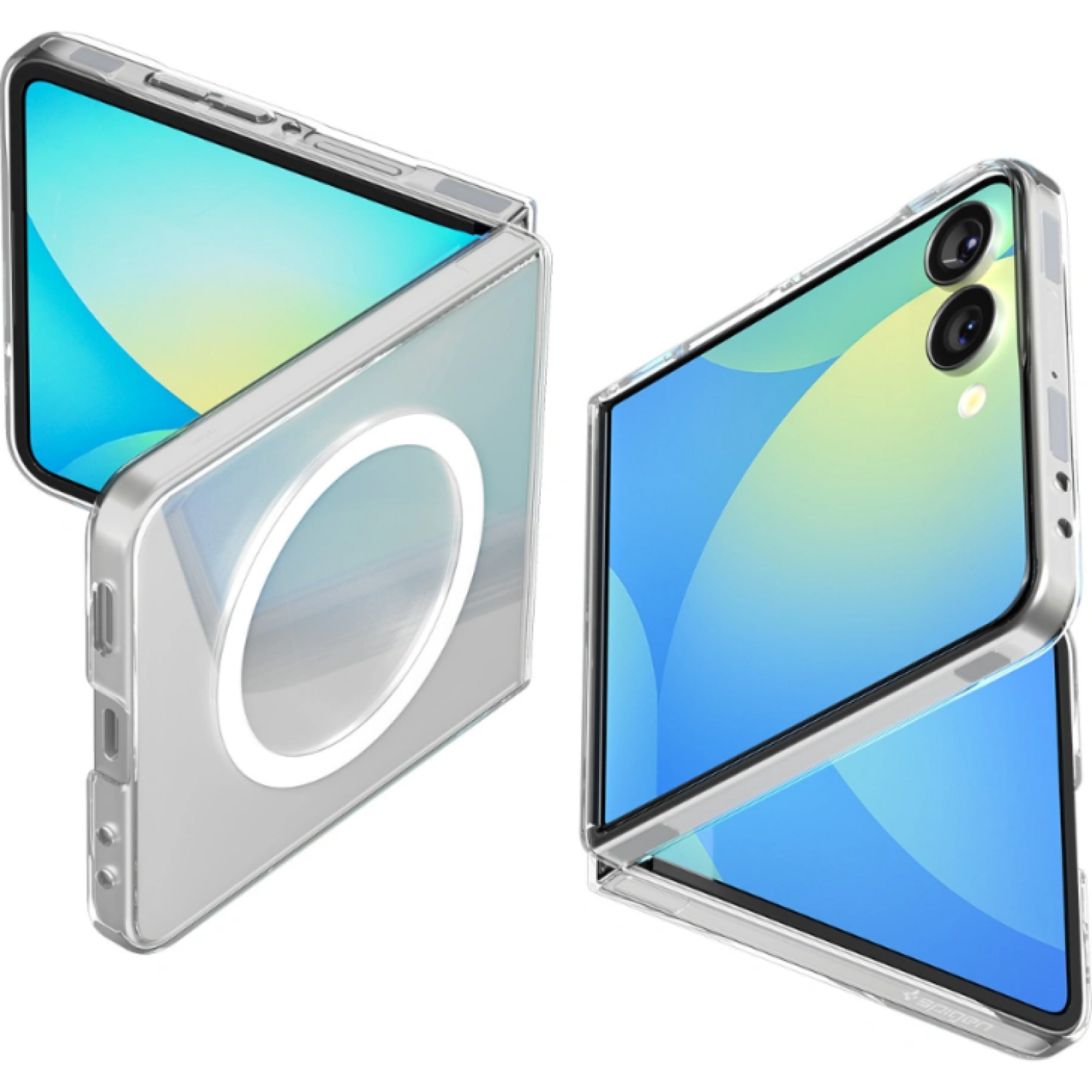 Θήκη Samsung Galaxy Z Flip7 Spigen Air Skin MagFit Σκληρή με MagSafe Clear / White