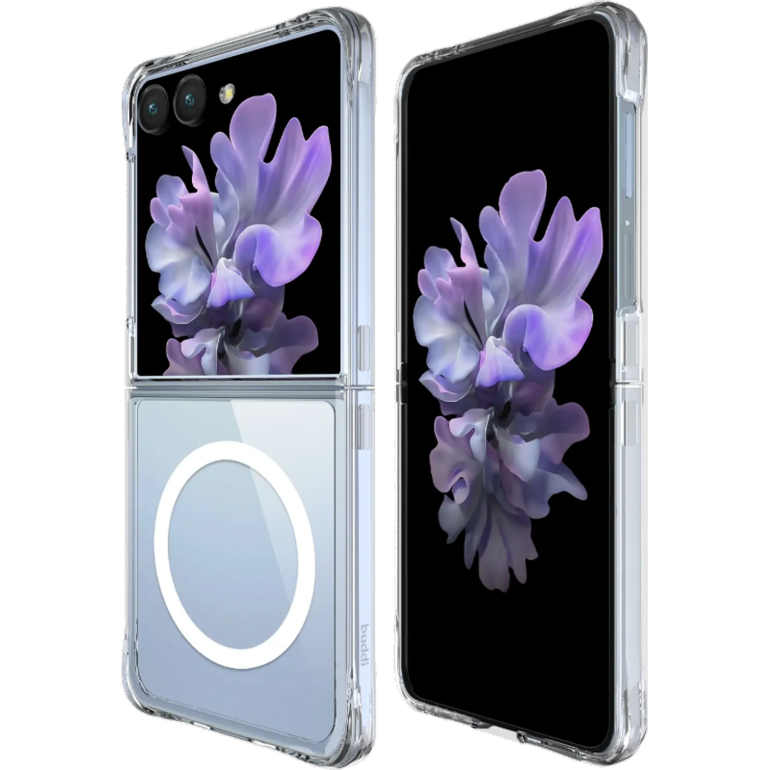 Θήκη Samsung Galaxy Z Flip8 Buddi Core Σκληρή Διάφανη με MagSafe Transparent