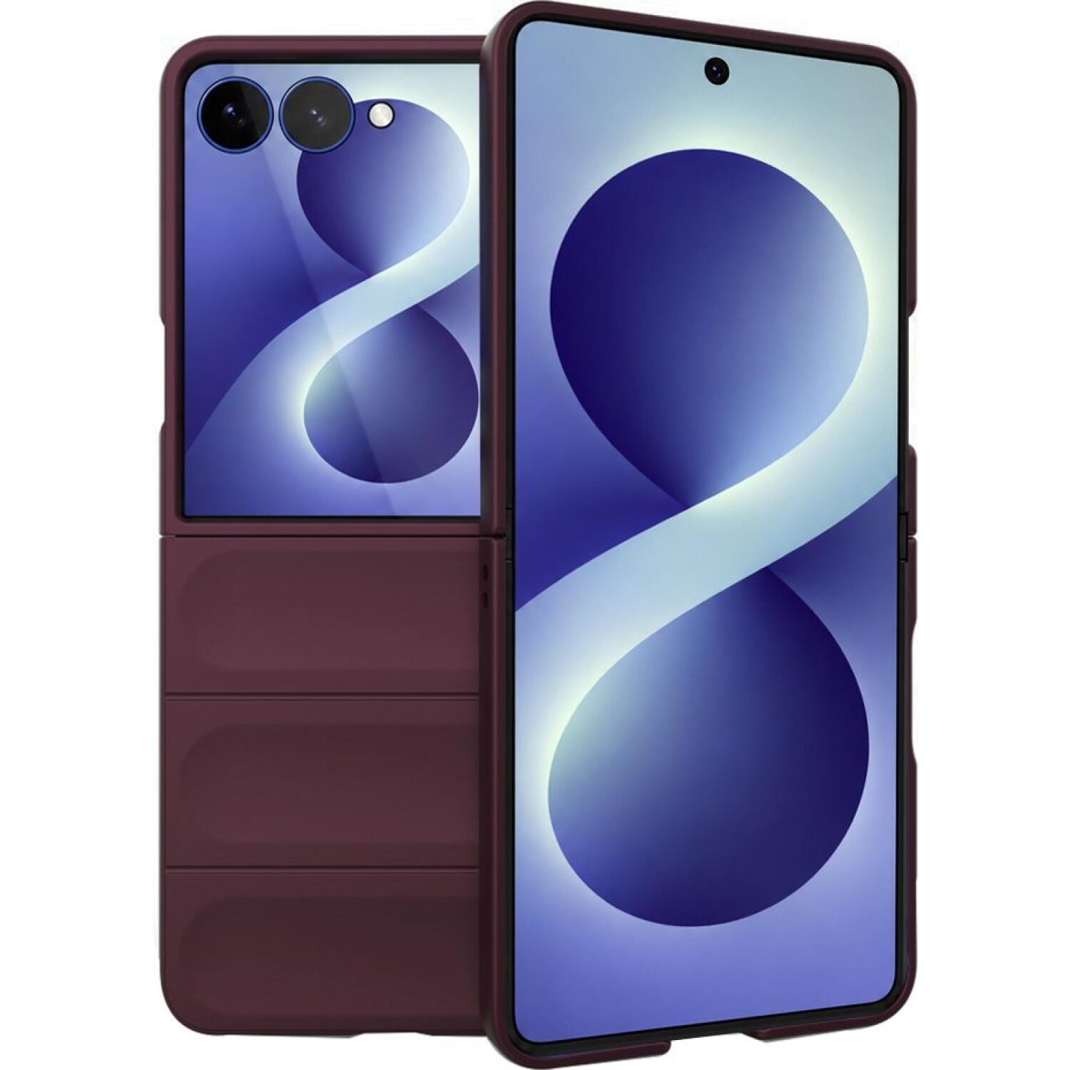 Θήκη Samsung Galaxy Z Flip8 Techsuit Magic Shield Σκληρή Bordeaux 