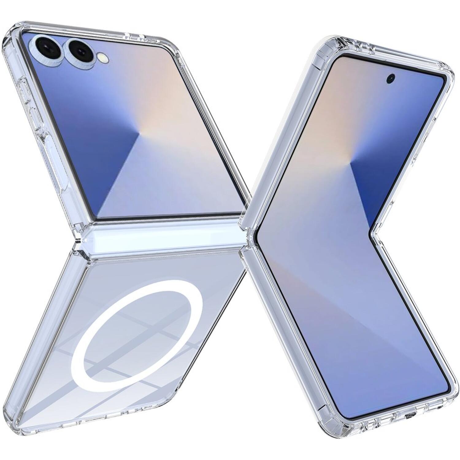 Θήκη Samsung Galaxy Z Flip8 Techsuit MagSafe Pro Σκληρή Διάφανη με MagSafe Transparent