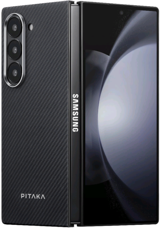 Θήκη Samsung Galaxy Z Fold6 Pitaka Premium Woven Case MagEZ Case 5 Aramid Fiber Body με MagSafe 1.2mm 1500D Black / Grey 