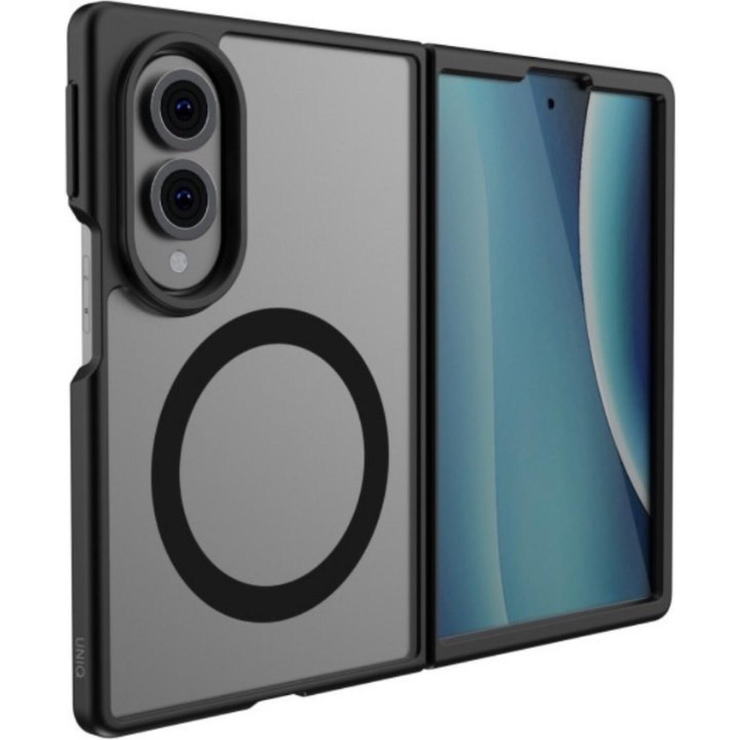 Θήκη Samsung Galaxy Z Fold8 Uniq Veren AF MagClick Ανθεκτική Ημιδιάφανη με MagSafe Black