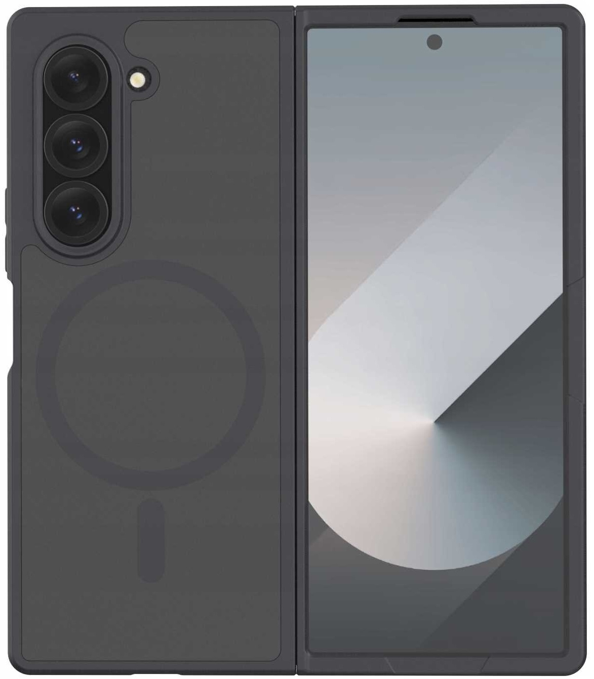 Θήκη Samsung Galaxy Z Fold6 - Spacecase Hybrid MagSafe Σκληρή Ημιδιάφανη με MagSafe - Black