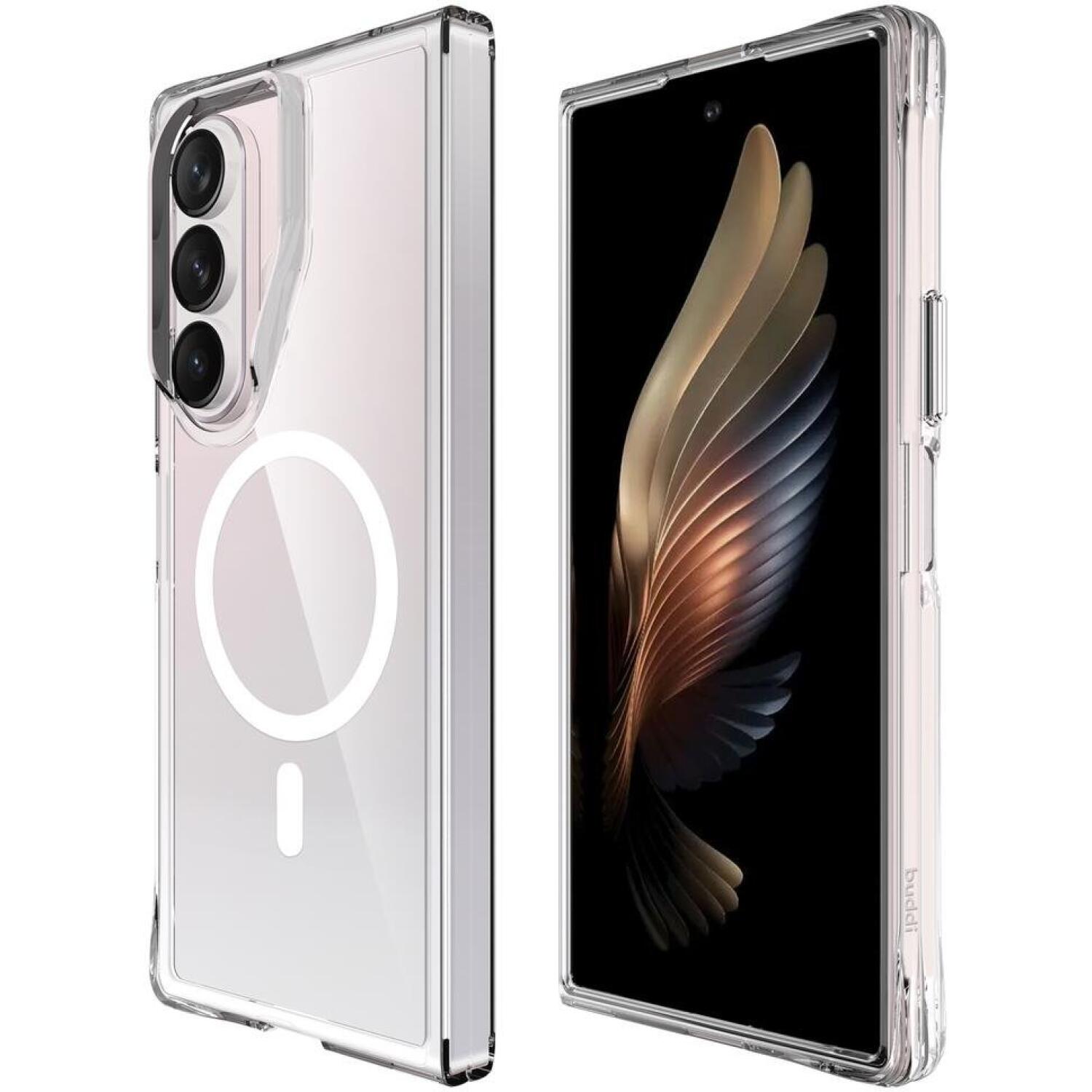 Θήκη Samsung Galaxy Z Fold7 Buddi Core Σκληρή Διάφανη με MagSafe Transparent