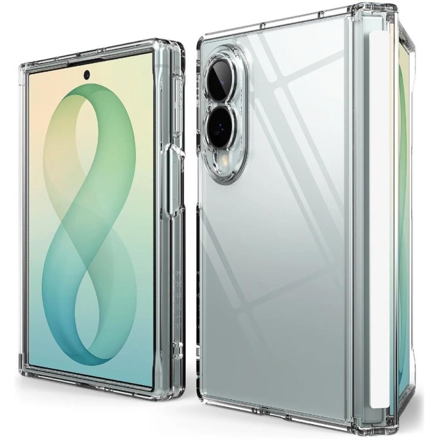 Θήκη Samsung Galaxy Z Fold8 Ringke Fusion Flap Ανθεκτική Σκληρή Clear
