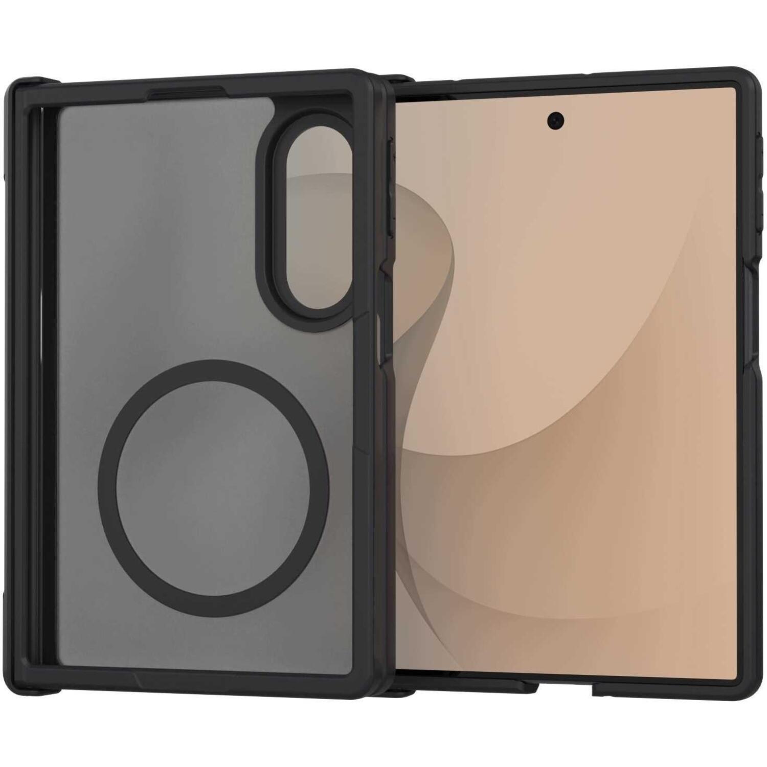 Θήκη Samsung Galaxy Z Fold8 Spacecase Hybrid MagSafe Σκληρή Ημιδιάφανη με MagSafe Black