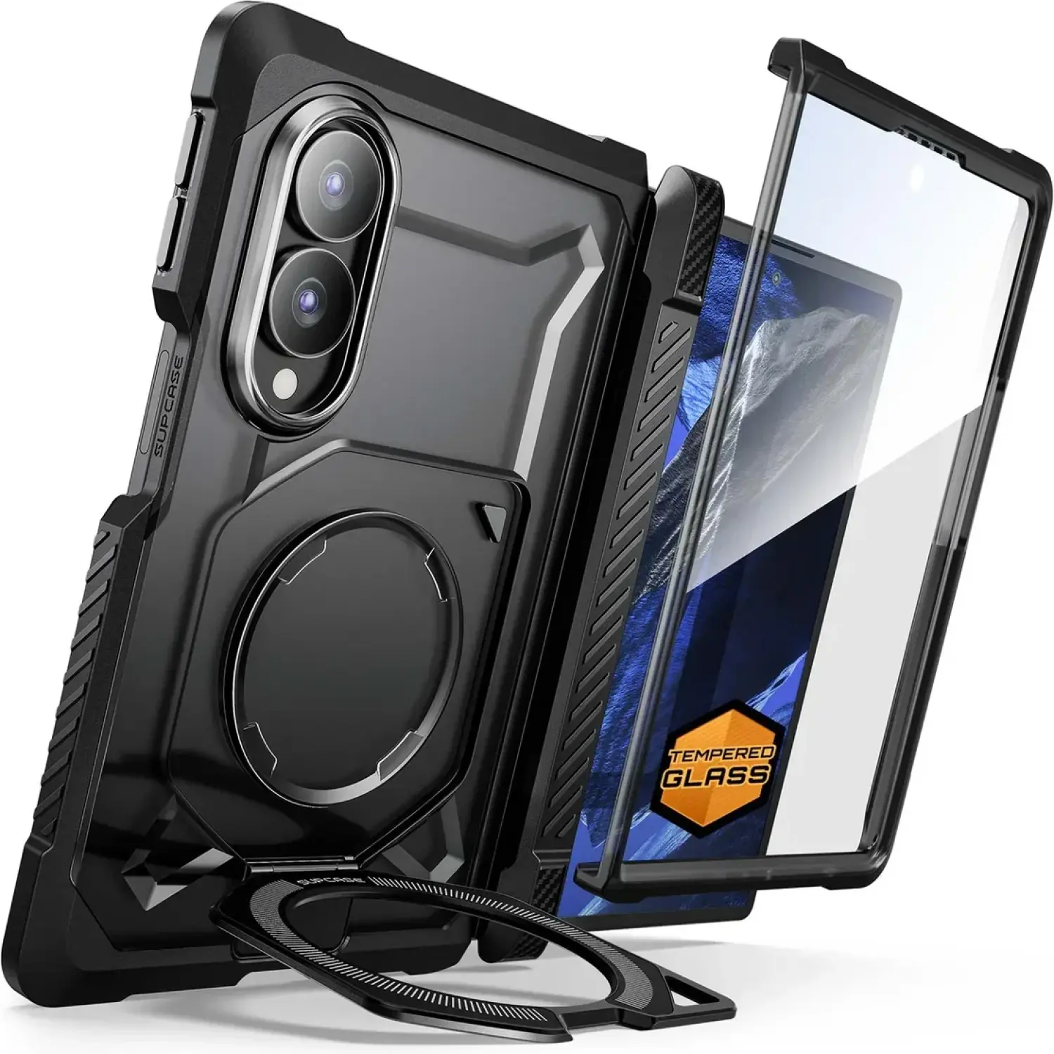 Θήκη Samsung Galaxy Z Fold8 Supcase Unicorn Beetle Grip Mag Ανθεκτική με Tempered Glass για Εξωτερική Οθόνη / MagSafe & KickStand Black