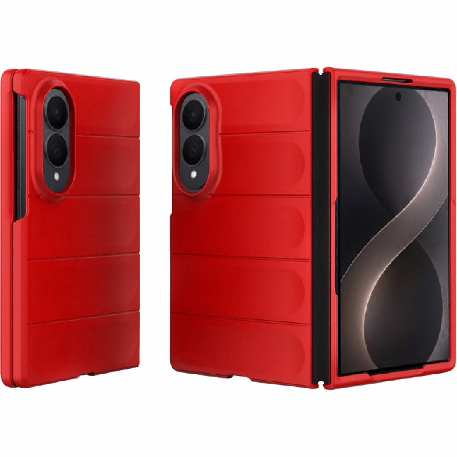 Θήκη Samsung Galaxy Z Fold8 Techsuit Magic Shield Σκληρή Red