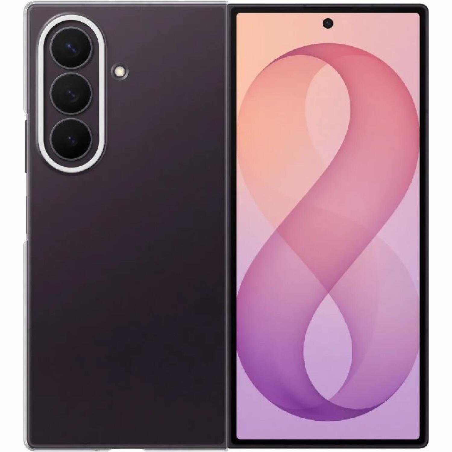 Θήκη Samsung Galaxy Z Fold8 Ultra Official Samsung Clear Case Διάφανη Σκληρή με 2 x Aντιανακλαστικές Μεμβράνες Προστασίας Οθόνης Transparent