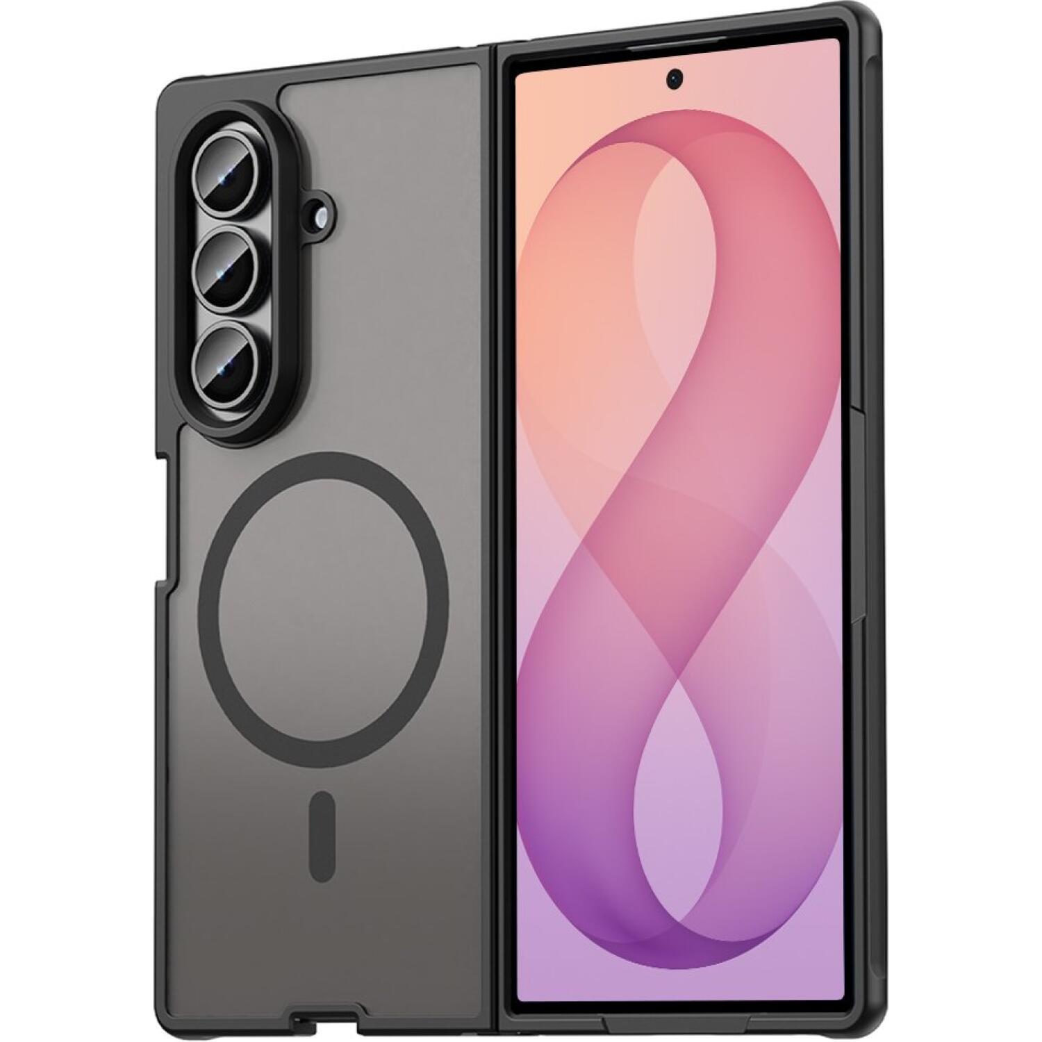 Θήκη Samsung Galaxy Z Fold8 Ultra Techsuit HaloFrost II MagSafe Σκληρή Ημιδιάφανη με MagSafe Black