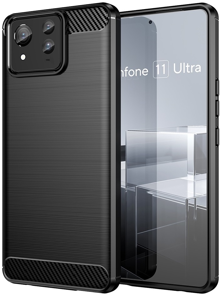 Θήκη Σιλικόνης - Asus Zenfone 11 Ultra - Techsuit Carbon Silicone - Black