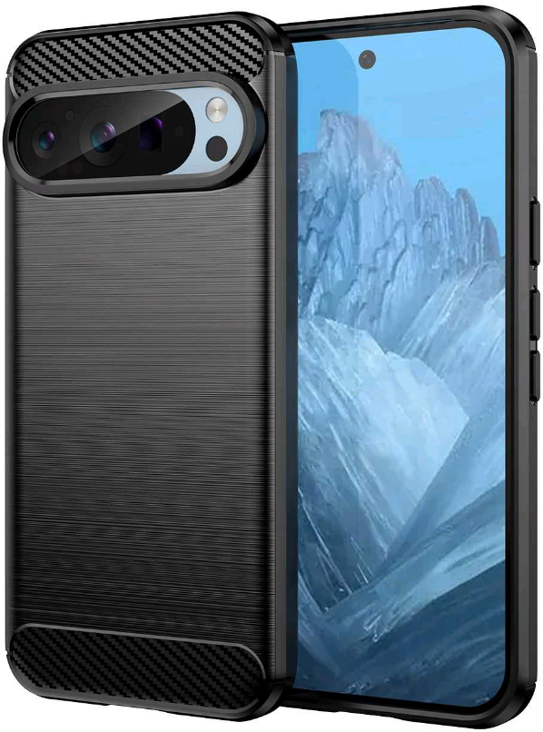 Θήκη Σιλικόνης - Google Pixel 9 / 9 Pro - Spacecase Carbon - Black