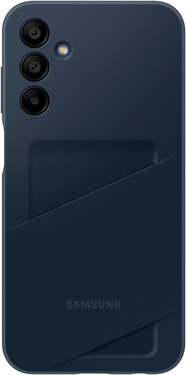 Θήκη Σιλικόνης με Υποδοχή για Κάρτα - Samsung Galaxy A15 - Official Samsung Card Slot Case - Blue Black