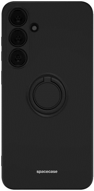 Θήκη Σιλικόνης με Μεταλλικό Μαγνητικό Ring Holder - Samsung Galaxy S24 Plus - Spacecase Silicone Ring - Black