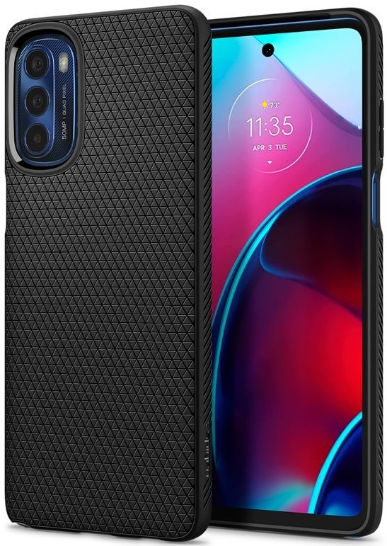 Θήκη Σιλικόνης - Motorola Moto G Stylus 4G 2022 - Spigen Liquid Air - Matte Black