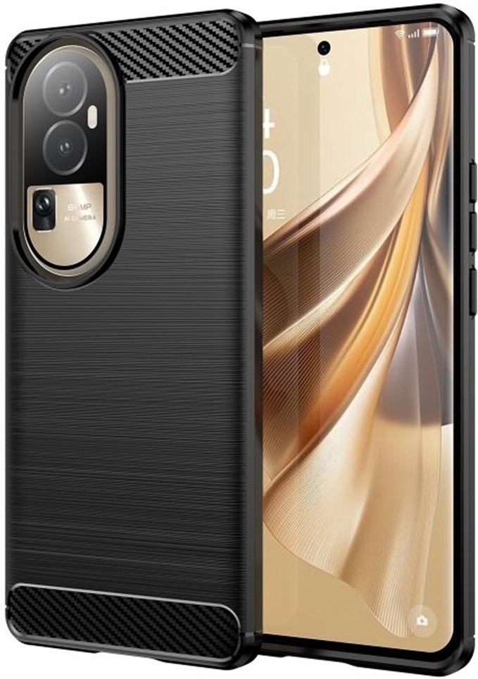 Θήκη Σιλικόνης - Oppo Reno10 Pro Plus - Techsuit Carbon Silicone - Black