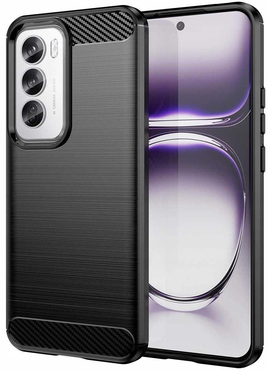 Θήκη Σιλικόνης - Oppo Reno12 Pro - Spacecase Carbon - Black