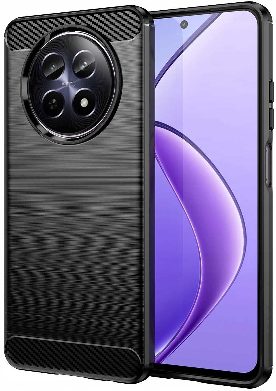 Θήκη Σιλικόνης - Realme 12 5G / 12x 5G - Spacecase Carbon - Black