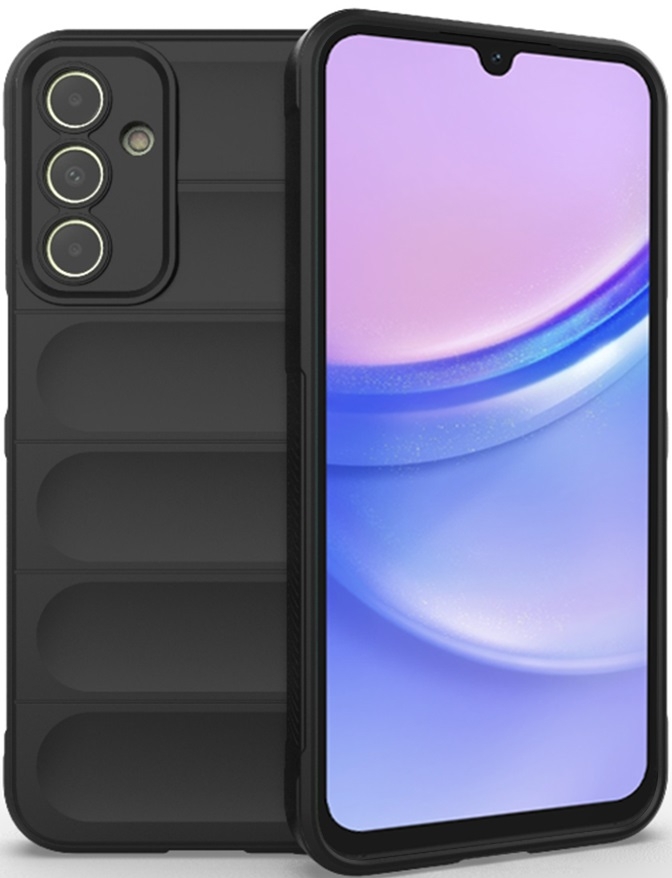 Θήκη Σιλικόνης - Samsung Galaxy A15 - Techsuit Magic Shield - Black