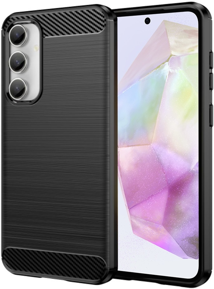 Θήκη Σιλικόνης - Samsung Galaxy A35 - Techsuit Carbon Silicone - Black