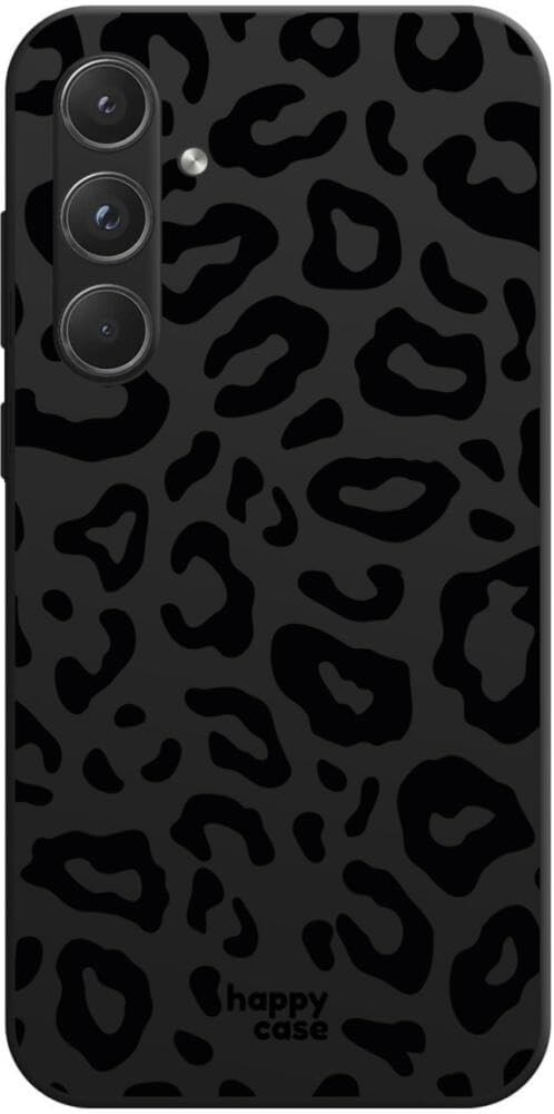 Θήκη Σιλικόνης - Samsung Galaxy A55 - HappyCase - Leopard Black Print