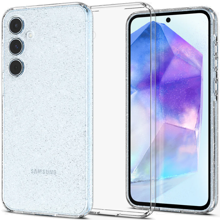Θήκη Σιλικόνης - Samsung Galaxy A55 - Spigen Liquid Crystal Glitter - Crystal Quartz