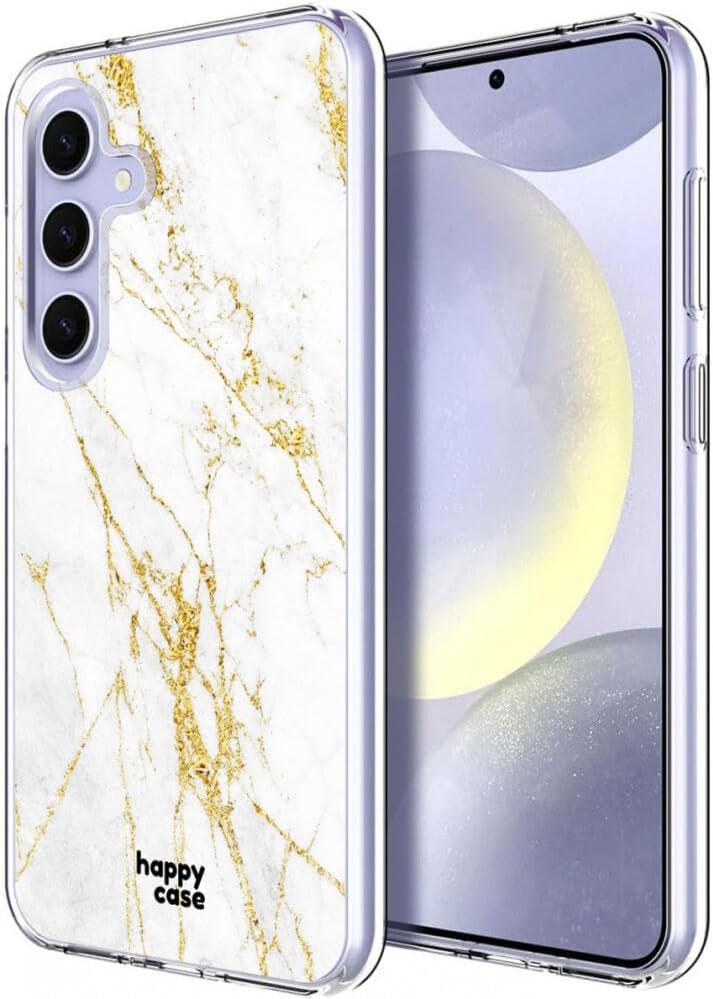 Θήκη Σιλικόνης - Samsung Galaxy S24 - HappyCase - Marble Print