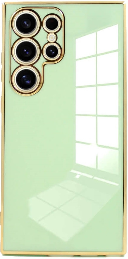 Θήκη Σιλικόνης - Samsung Galaxy S24 Ultra - Bodycell Gold Plated - Mint Green 