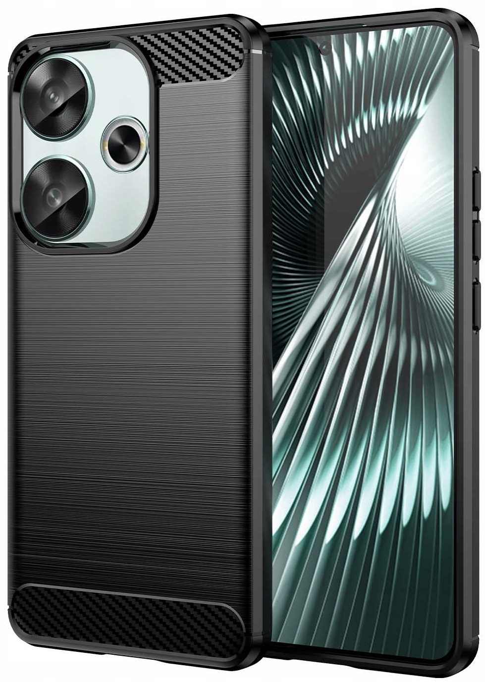 Θήκη Σιλικόνης - Xiaomi Poco F6 - Spacecase Carbon - Black