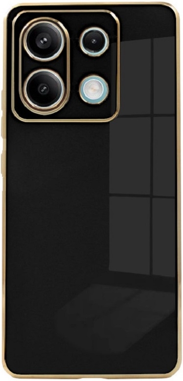 Θήκη Σιλικόνης - Xiaomi Redmi Note 13 Pro 5G / Poco X6 - Bodycell Gold Plated - Black