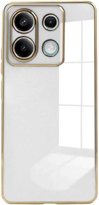 Θήκη Σιλικόνης - Xiaomi Redmi Note 13 Pro 5G / Poco X6 - Bodycell Gold Plated - White (5206015074509)