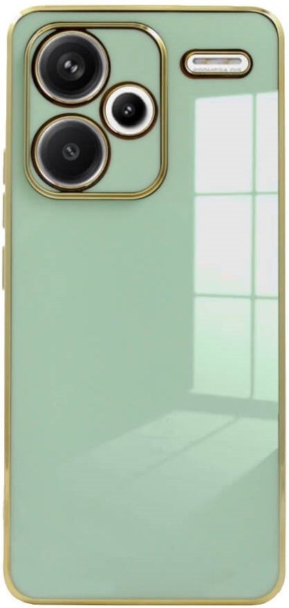 Θήκη Σιλικόνης - Xiaomi Redmi Note 13 Pro Plus - Bodycell Gold Plated - Mint Green