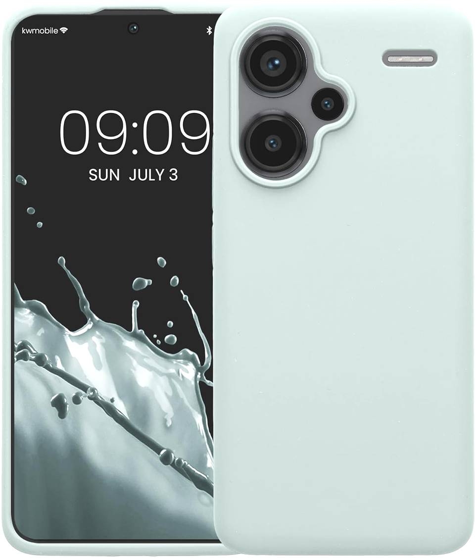 Θήκη Σιλικόνης - Xiaomi Redmi Note 13 Pro Plus - KWmobile Soft Flexible Rubber Cover - Cool Mint 