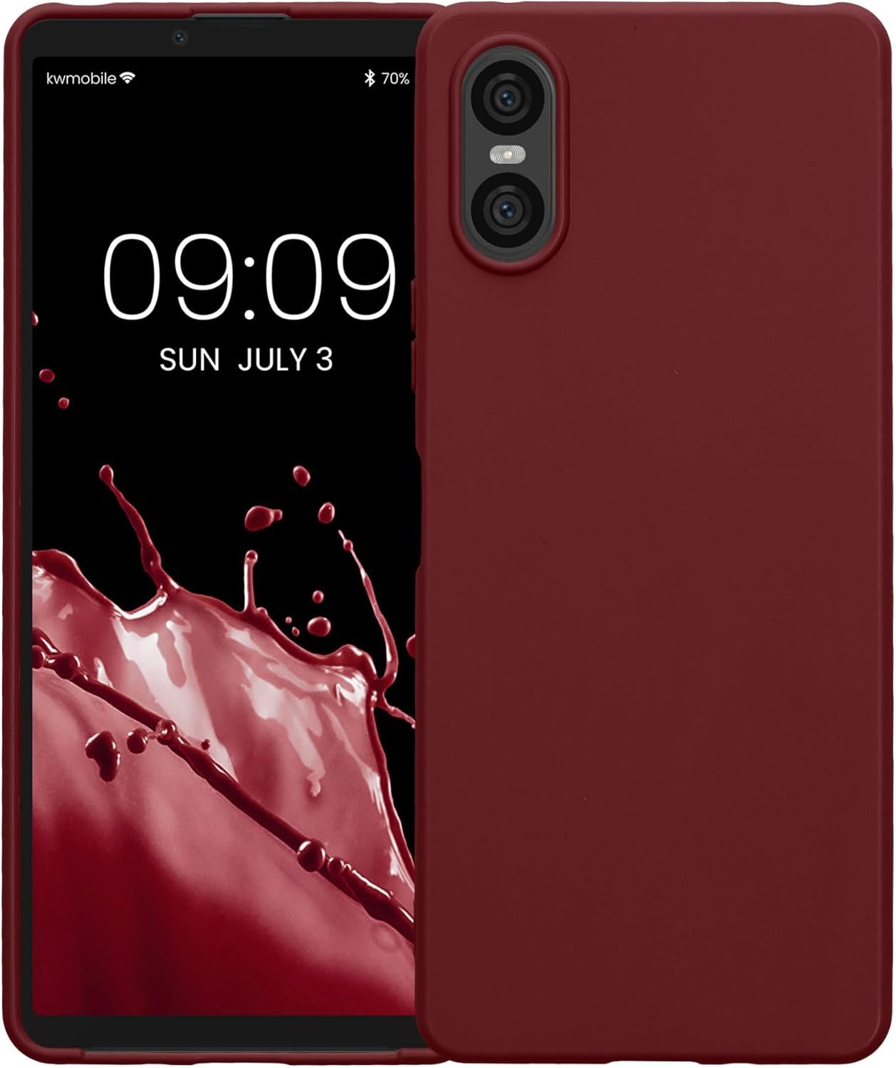 Θήκη Sony Xperia 10 VI KWmobile TPU Silicone Case Σιλικόνης Bordeaux Violet