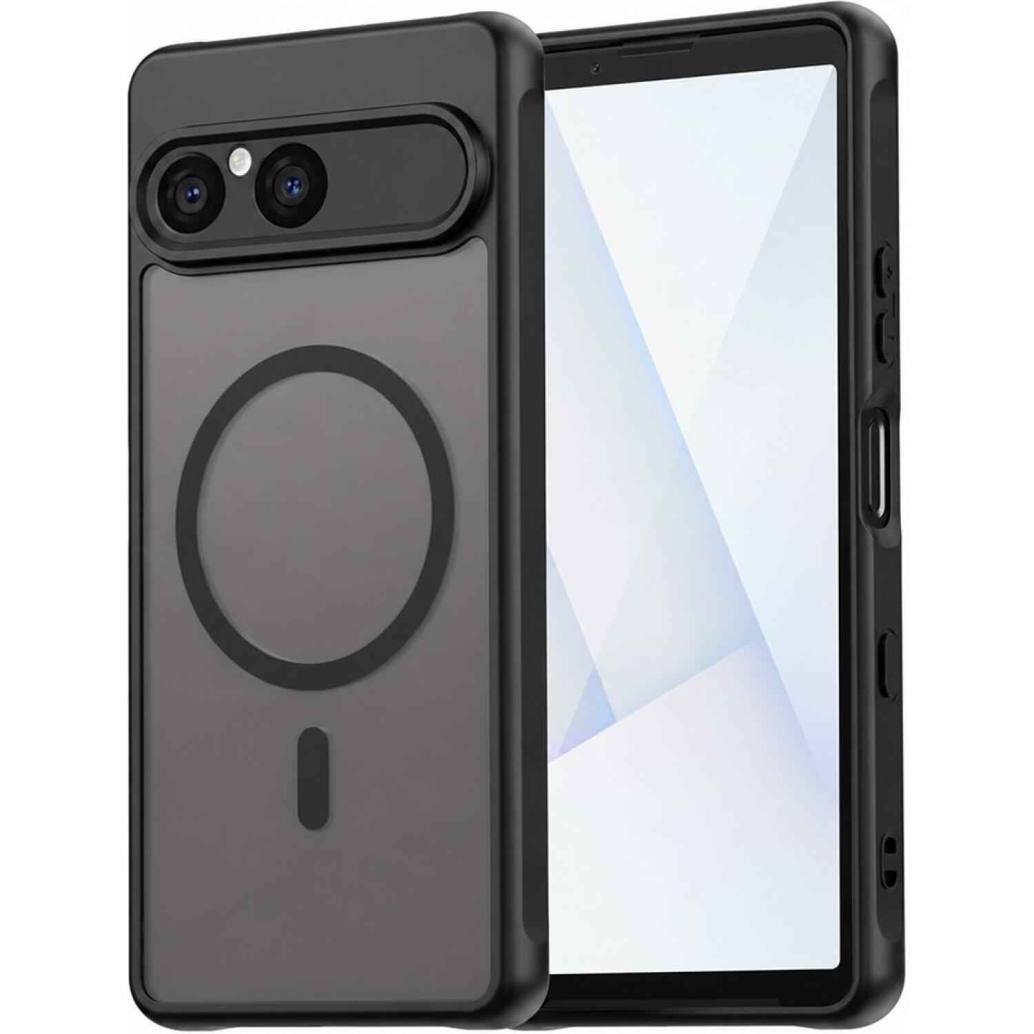 Θήκη Sony Xperia 10 VIII Techsuit HaloFrost II MagSafe Σκληρή Ημιδιάφανη με MagSafe Black