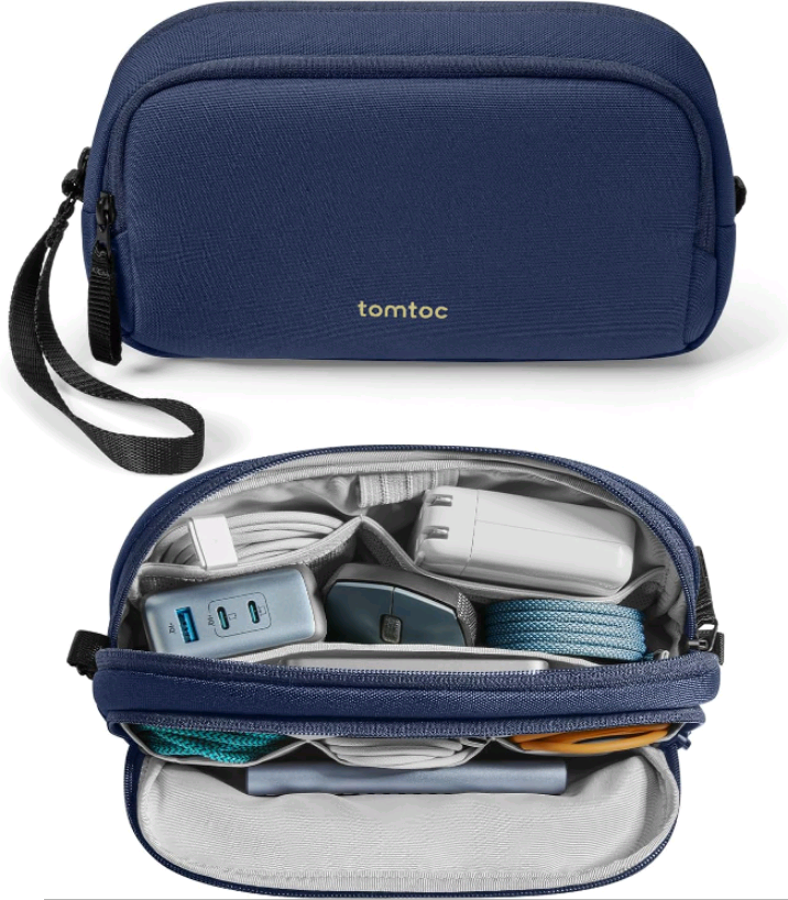 Θήκη Universal Tomtoc Light-T12 Accessory Pouch για Αξεσουάρ / PowerBank / Smartphone 1.8L Medium Blue 