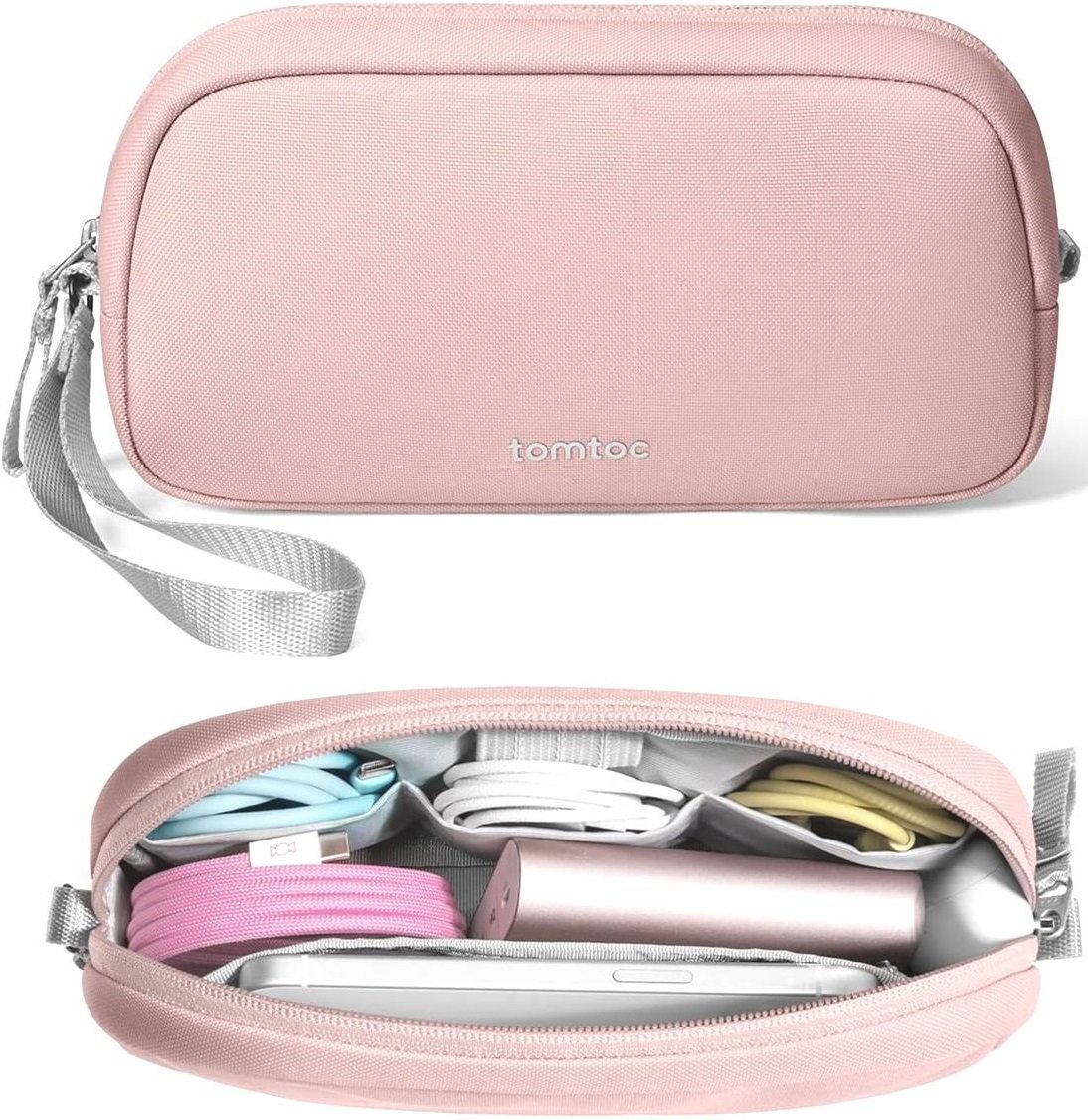 Θήκη Universal Tomtoc Light-T12 Accessory Pouch για Αξεσουάρ / PowerBank / Smartphone 1L Small Pink