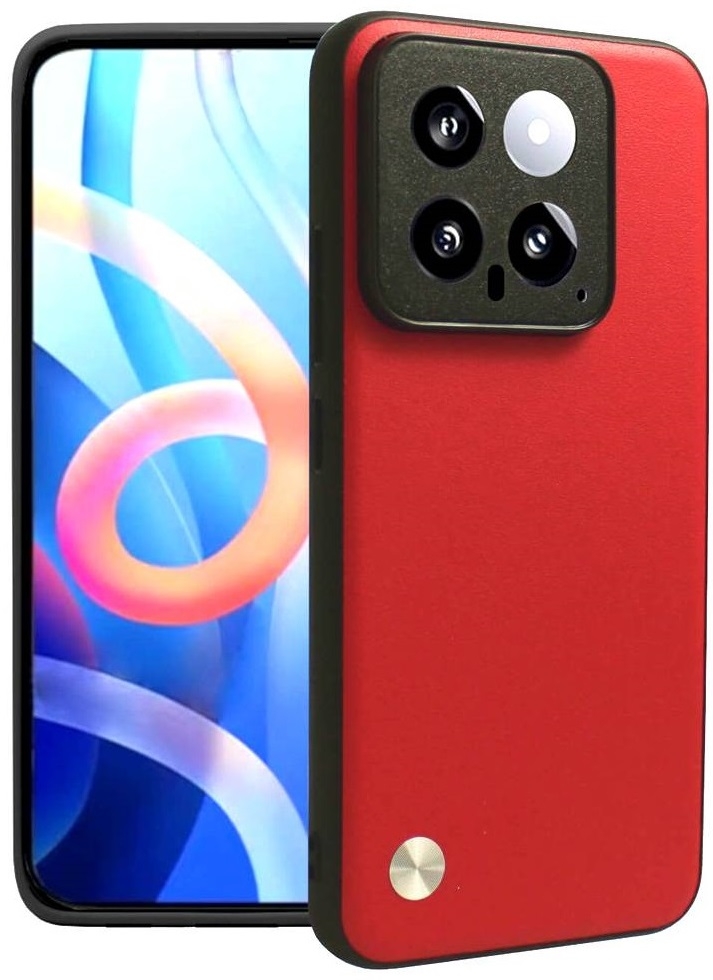 Θήκη Xiaomi 14 - Bodycell Vegan Cover Σκληρή - Red (5206015077364)