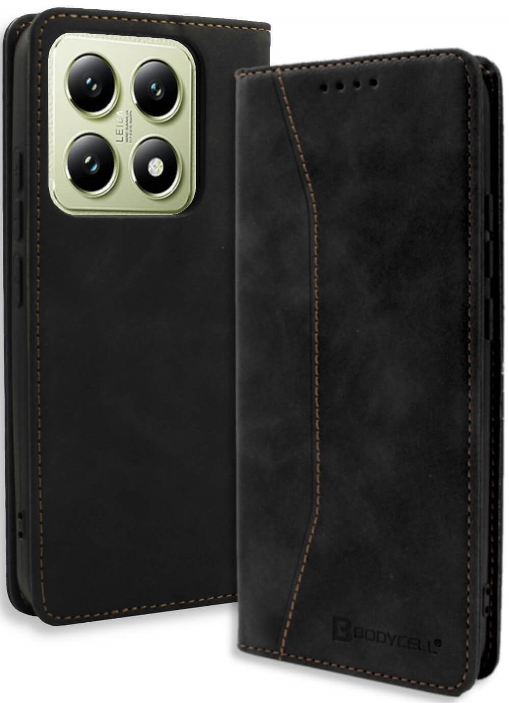 Θήκη Xiaomi 14T Bodycell Book Case Πορτοφόλι Black