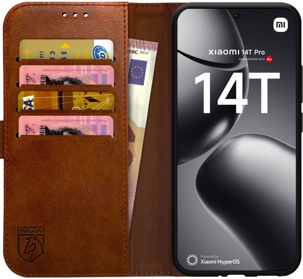 Θήκη Xiaomi 14T Pro Rosso Element PU Πορτοφόλι Brown