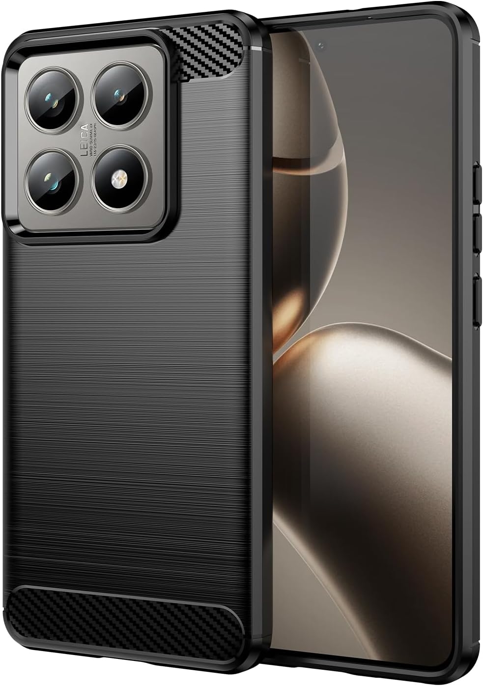 Θήκη Xiaomi 14T Pro Spacecase Carbon Σιλικόνης Black 