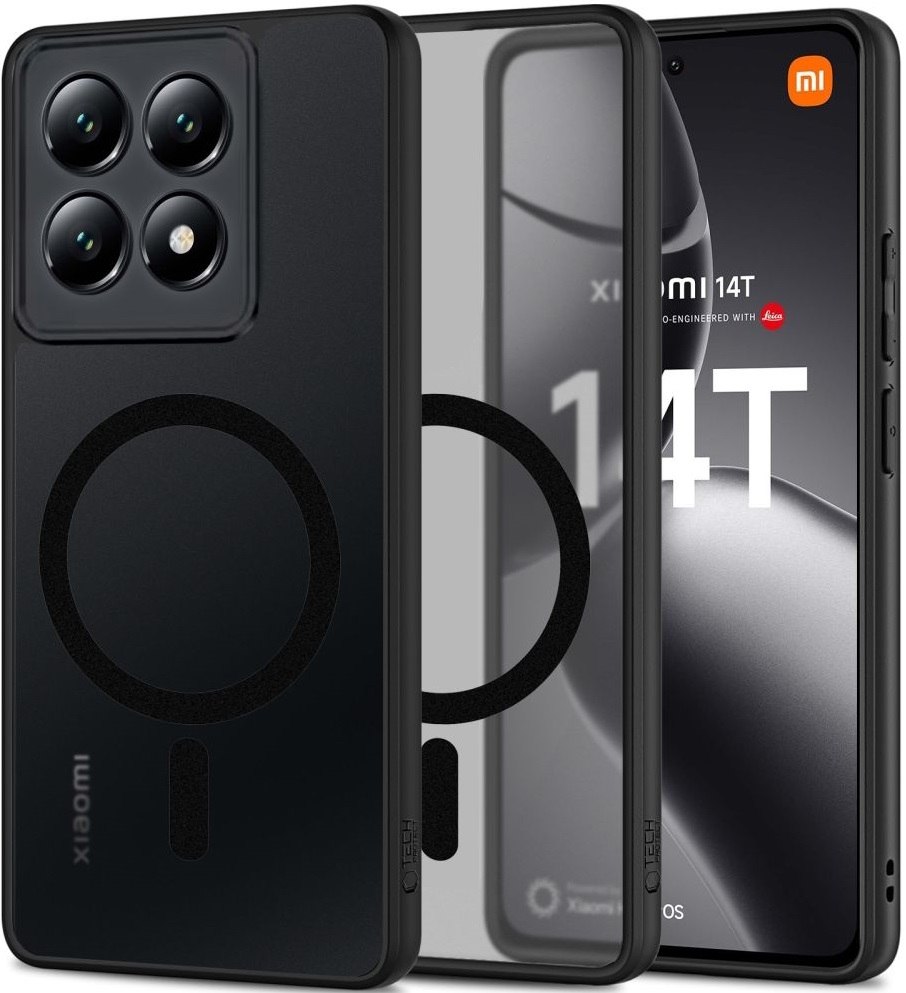 Θήκη Xiaomi 14T - Tech-Protect MagMat Σκληρή Ημιδιάφανη με MagSafe - Matte Black