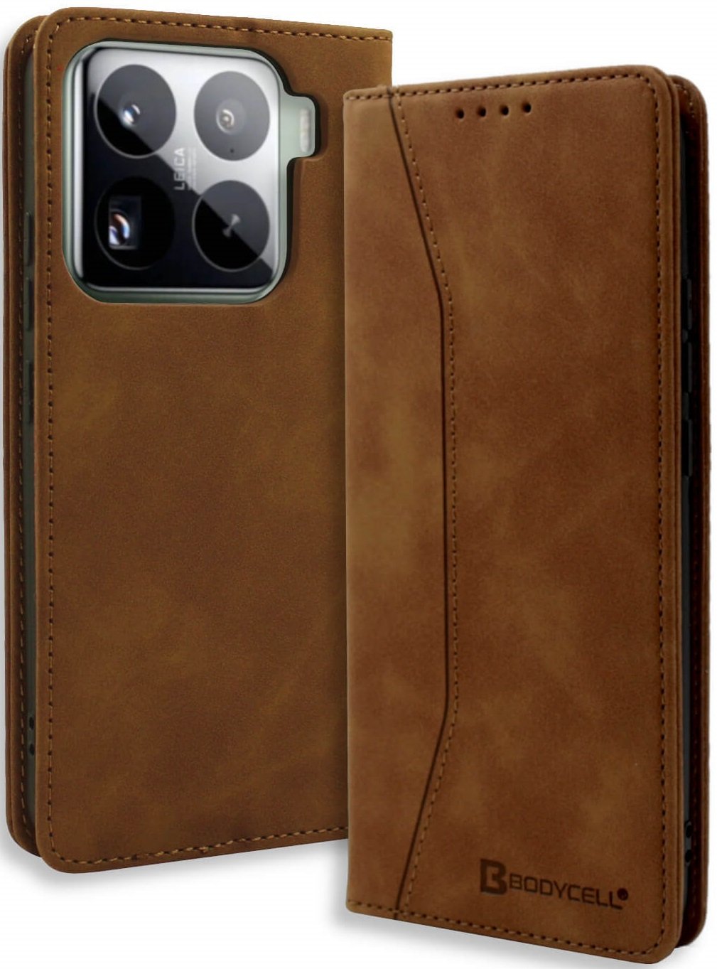 Θήκη Xiaomi 15 Bodycell Book Case Πορτοφόλι Brown