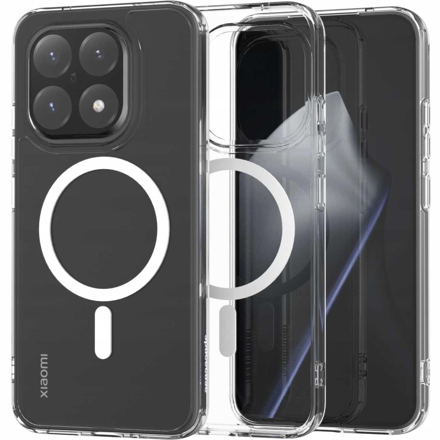 Θήκη Xiaomi 15T Spacecase Clear MagSafe Σκληρή Διάφανη με MagSafe White