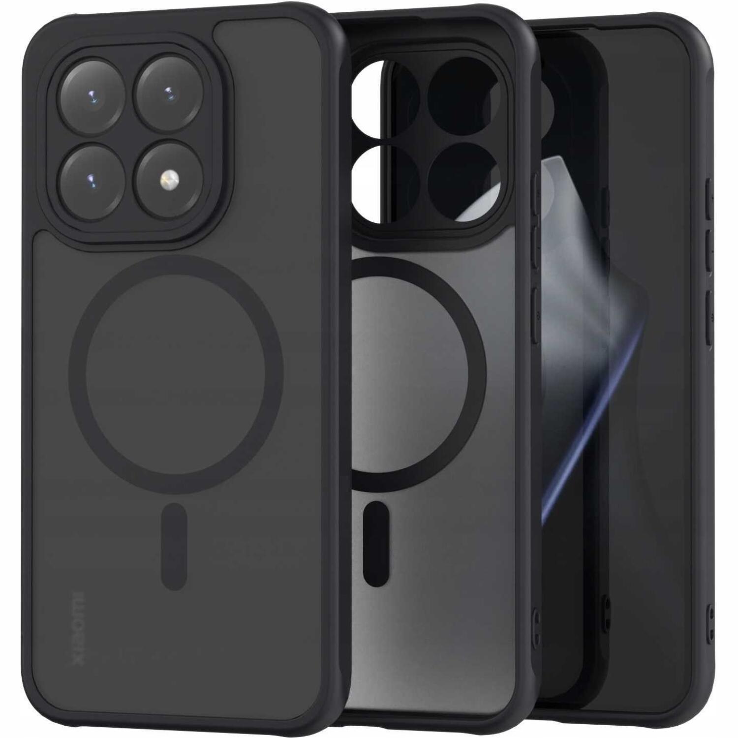 Θήκη Xiaomi 15T Spacecase Hybrid MagSafe Σκληρή Ημιδιάφανη με MagSafe Black