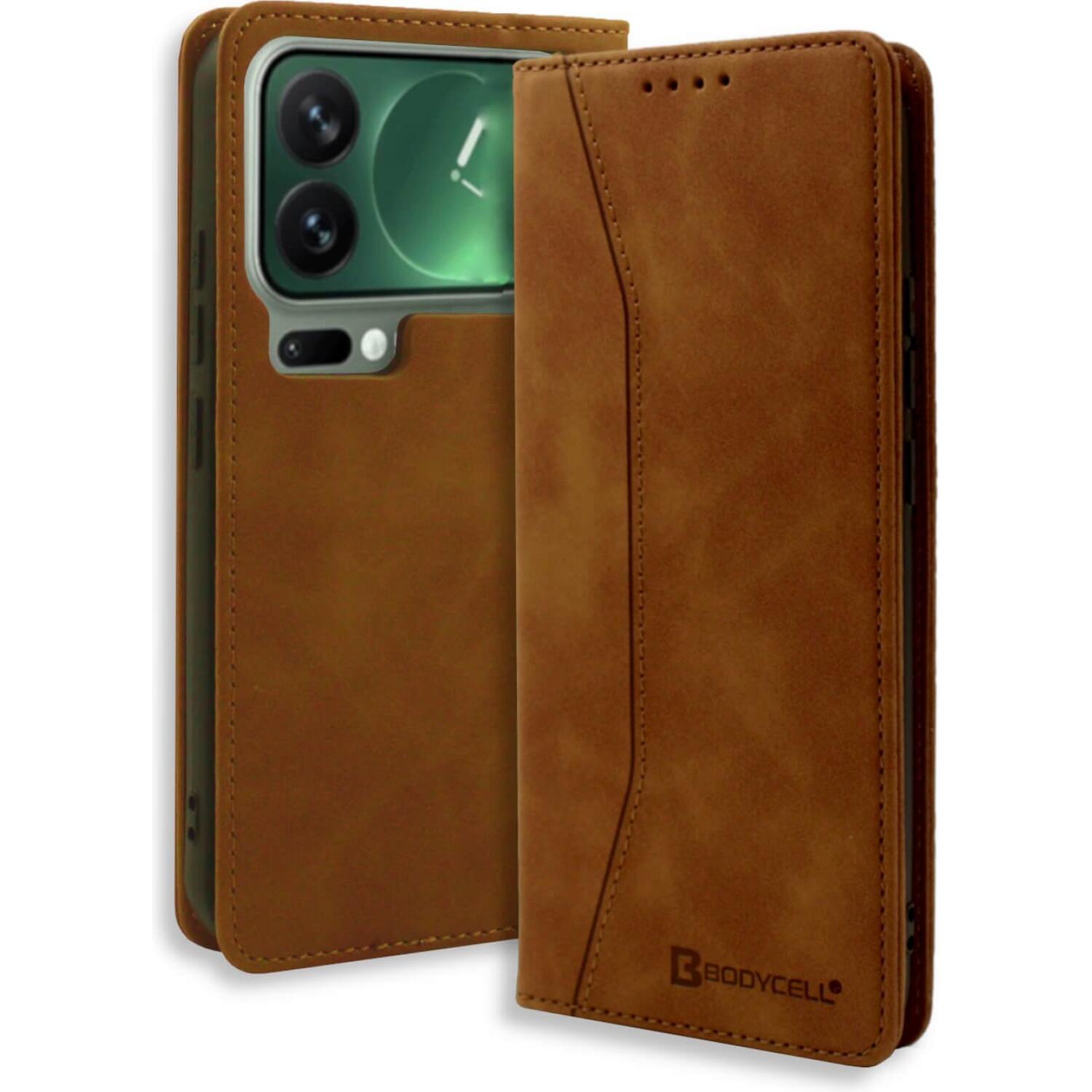 Θήκη Xiaomi 17 Pro Bodycell Book Case Πορτοφόλι Brown