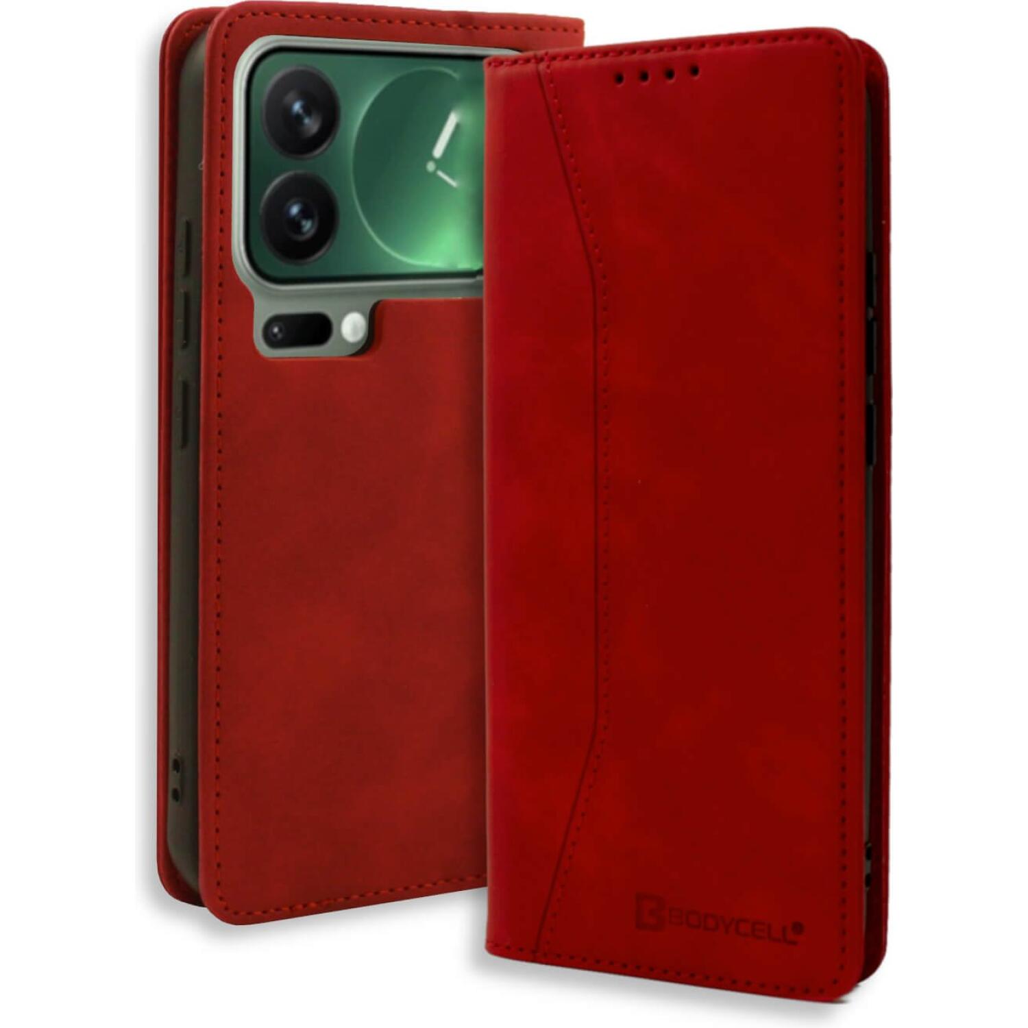 Θήκη Xiaomi 17 Pro Bodycell Book Case Πορτοφόλι Red